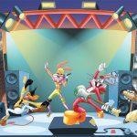 LOONEY TUNES, VINYL FABRIC TEXTILE Wall Mural in Different Texture, Code WB2167. It is produced as ONE PIECE WITHOUT JOINT.