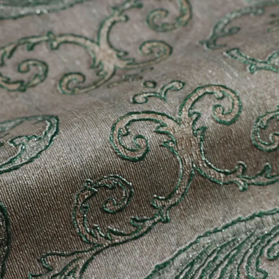 Damask Wallpaper Green Code 1312-4