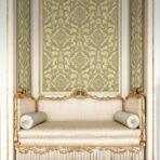 Damask pattern wallpaper Beige Dark Code 6802-4 - Image 2