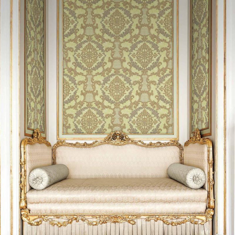 Damask pattern wallpaper Beige Dark Code 6802-4 - Image 2