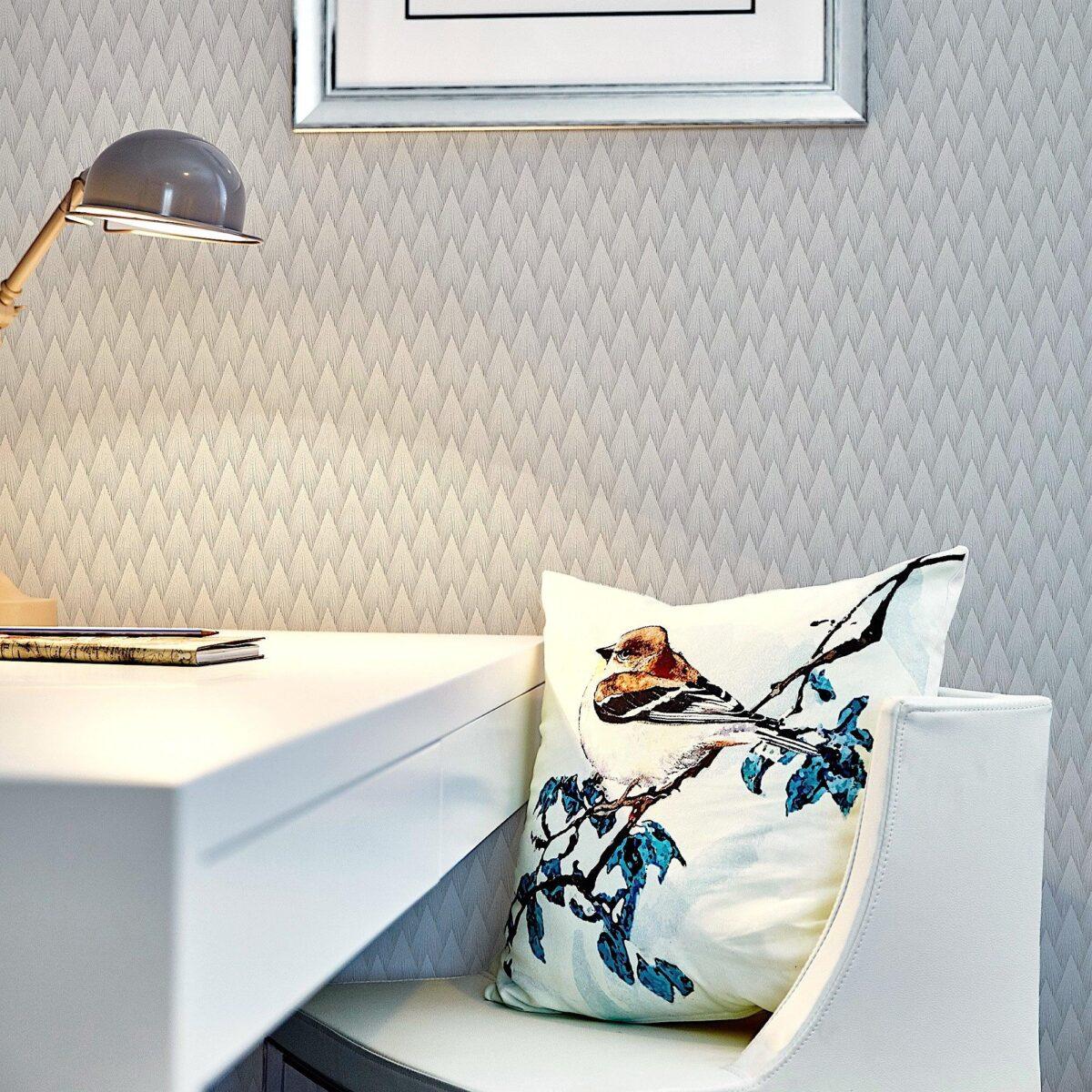 Geometric Design Wallpaper Light Gray Code 23202-4 - Image 2