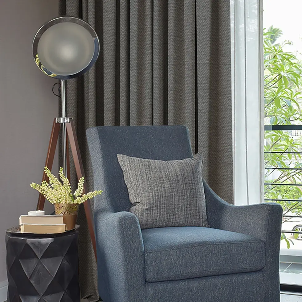AdaHome Eyelet Curtains Collection Available in a Variety of Martials and Multicoloured - Code P213 - Image 4