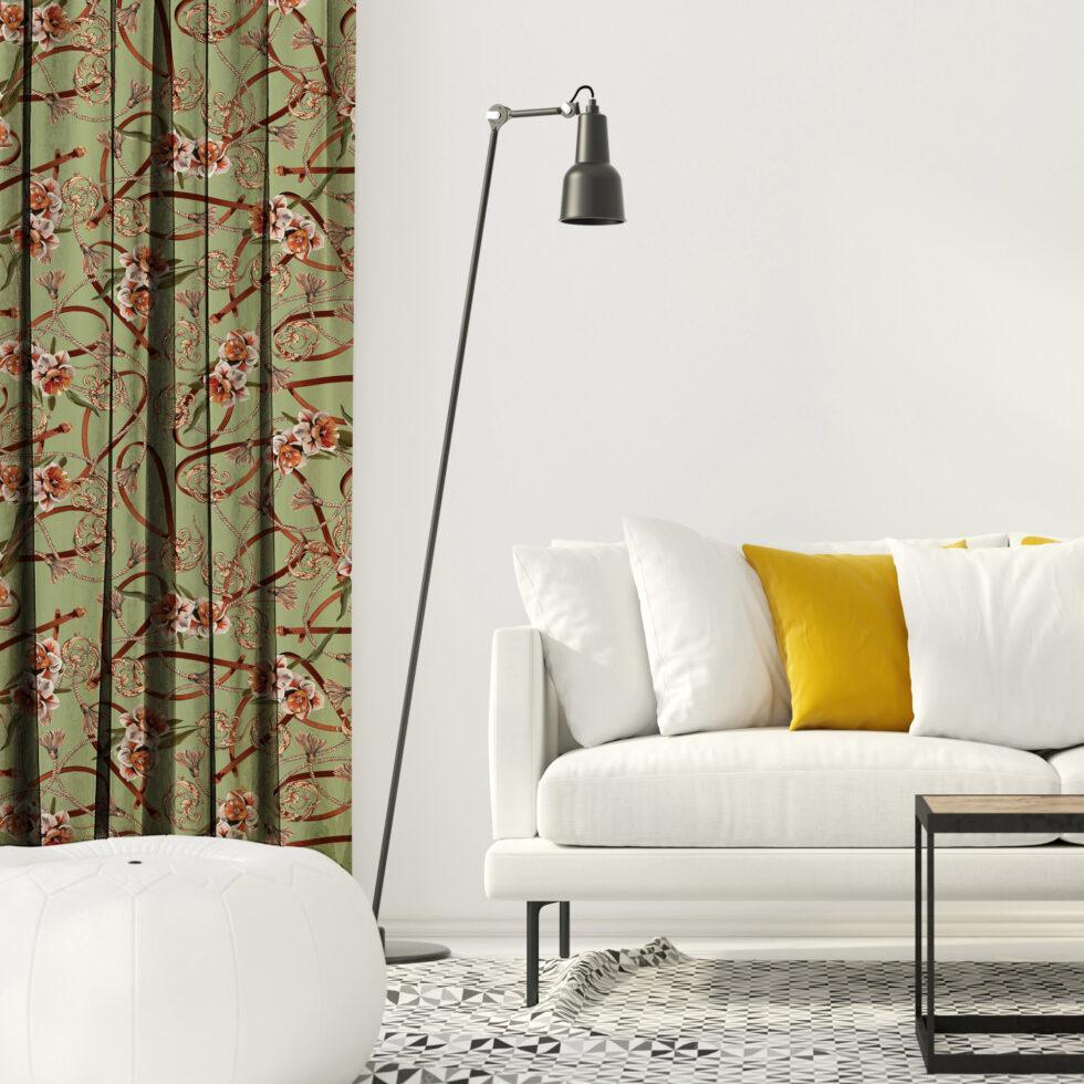 AdaHome Eyelet Curtains Collection Available in a Variety of Martials and Multicoloured - Code P210 - Image 3