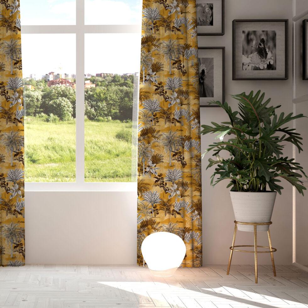 AdaHome Eyelet Curtains Collection Available in a Variety of Martials and Multicoloured - Code P208 - Image 2
