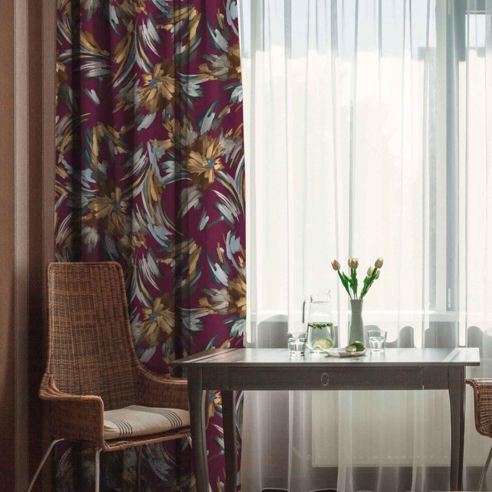 AdaHome Eyelet Curtains Collection Available in a Variety of Martials and Multicoloured - Code P205 - Image 3