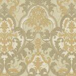 Classical Damask Pattern Wallpaper Gold Code 1002-4