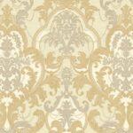 Classical Damask Pattern Wallpaper Cream Code 1002-6