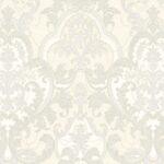 Classical Damask Pattern Wallpaper White Code 1002-7