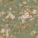 Modern Floral Wallpaper Green Code 1008-4
