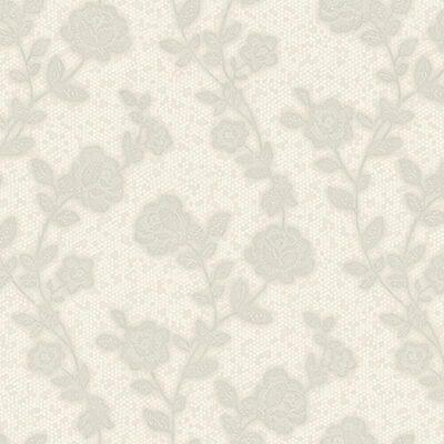 Floral Wallpaper White Code 1010-1