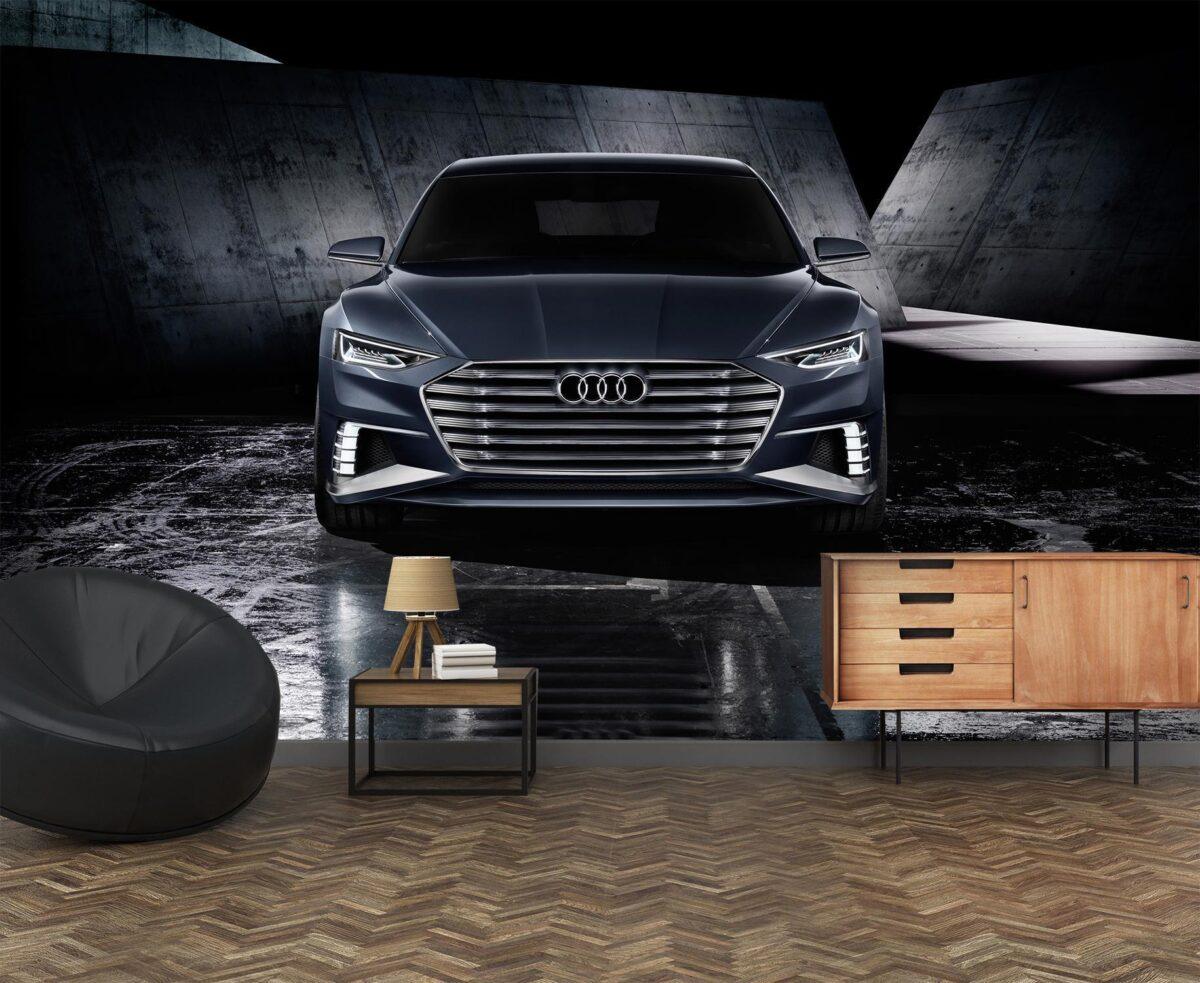 Audi Saloon Mural WALLPAPER, Available in Various Paper Texture, Code M1056. 105 CM WIDE ROLL PANELS. - Image 2