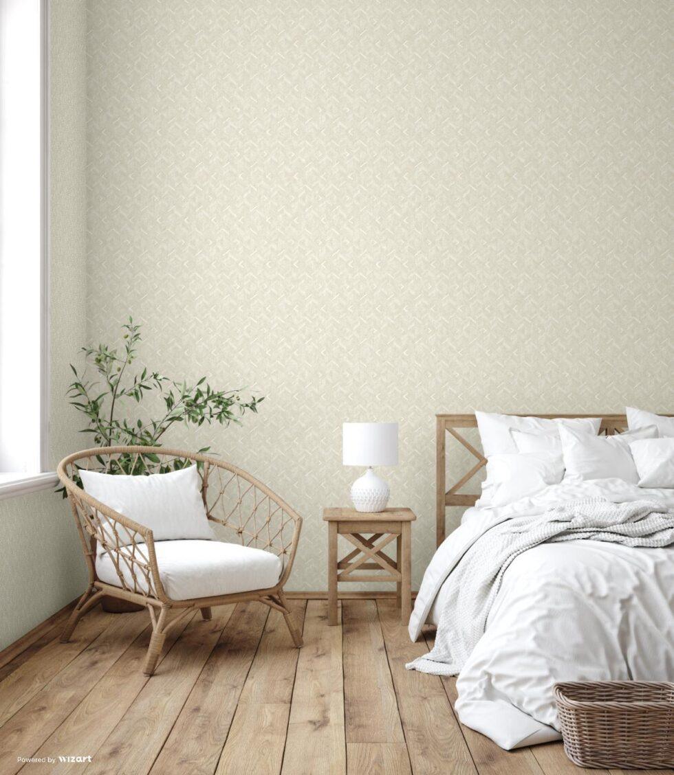 Geometric Design Wallpaper Cream Code 1107-1 - Image 2