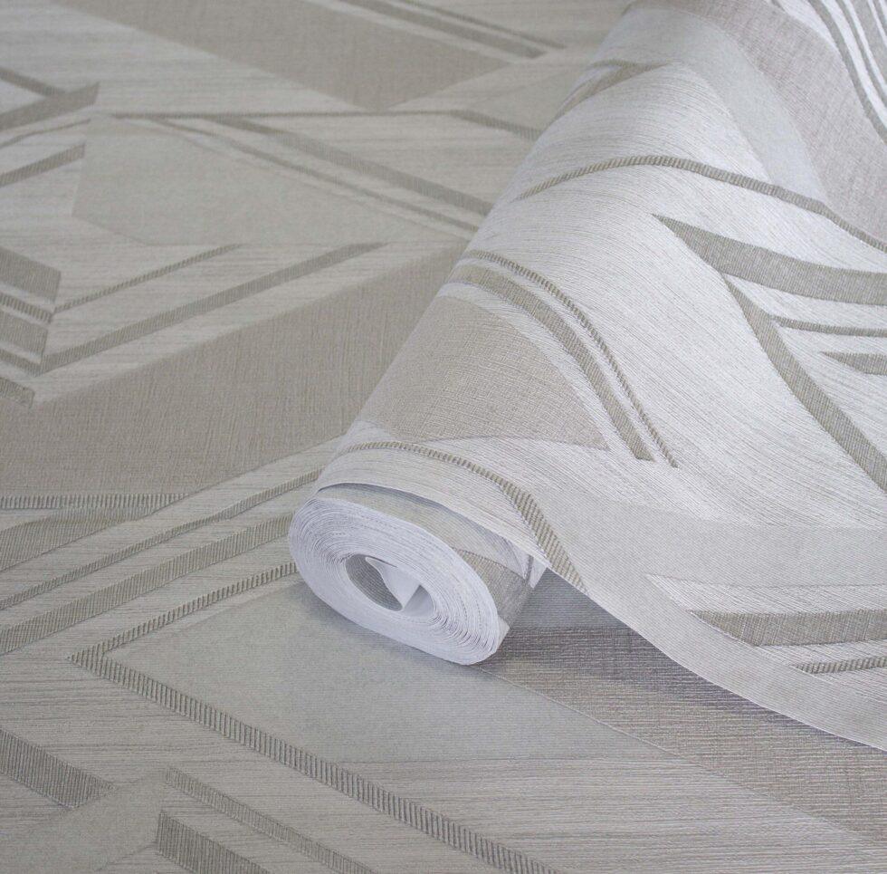Geometric Wallpaper Beige Code 1205-2