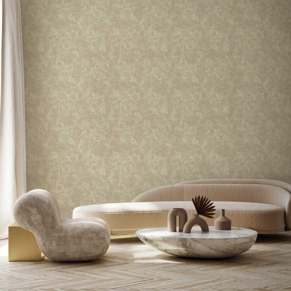 Classical Plain Wallpaper Beige Code 1304-3 - Image 2