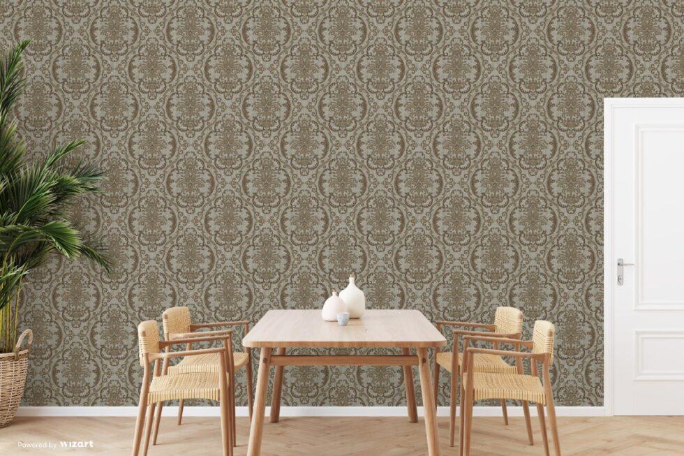 Damask Wallpaper Brown Code 1312-5 - Image 5