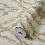 Damask Design Wallpaper Yellow Code 1401-6