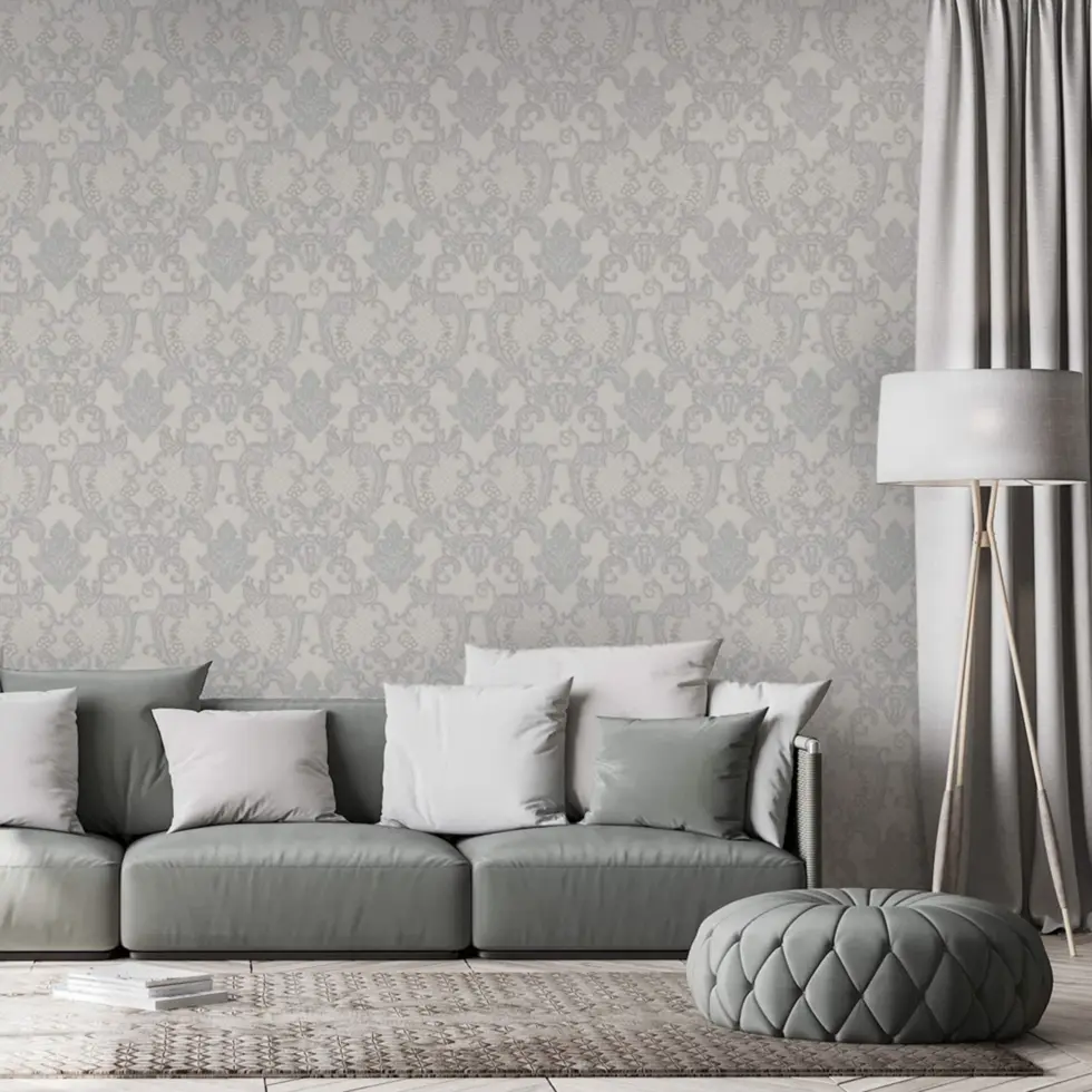 Damask Design Wallpaper Gray Code 1411-3 - Image 5