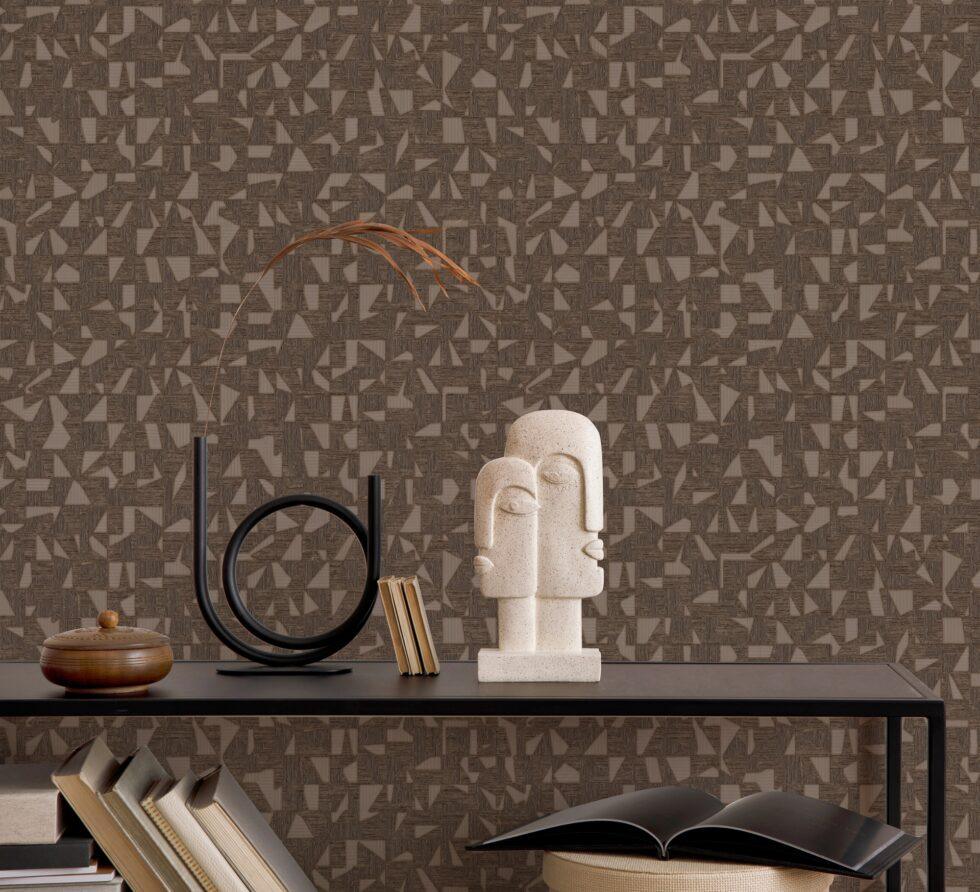 Modern Geometric Wallpaper Brown Code 1512-4 - Image 4