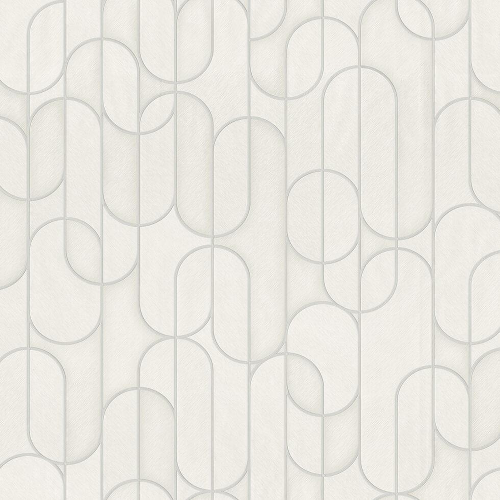 Modern Geometric Design Wallpaper White Code 1514-1 - Image 3