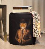 Black Pouffe Collection. Code PUF109