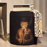 Black Pouffe Collection. Code PUF109