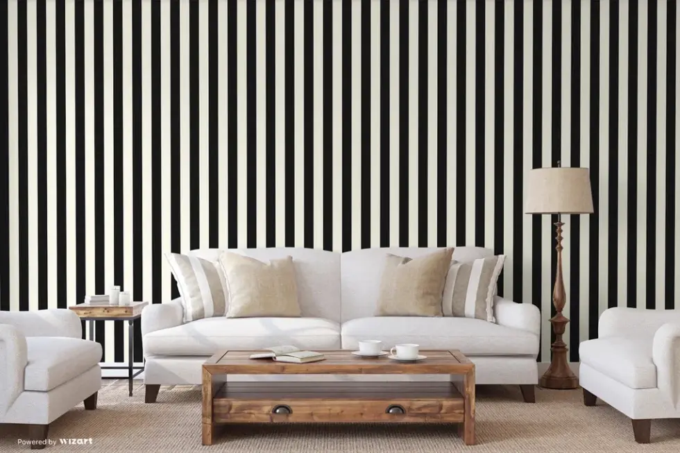 Striped Wallpaper Black Code 3704-8 - Image 4