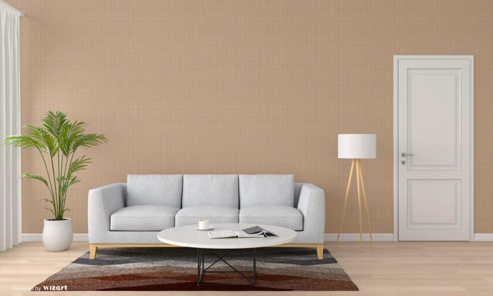 Plain Fine Textile Texture Pattern Wallpaper Beige Code 3718-2 - Image 3