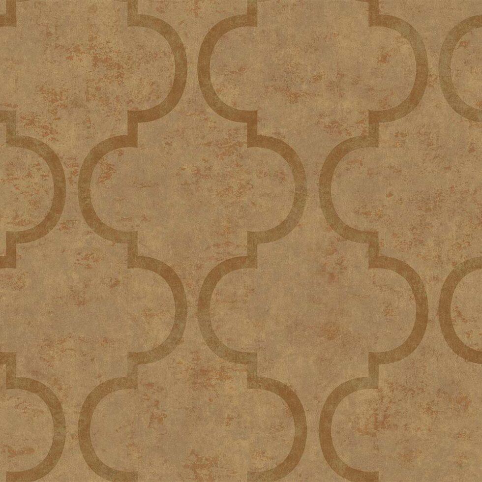 Light Oriental Ornament Wallpaper Brown Code 4703-4