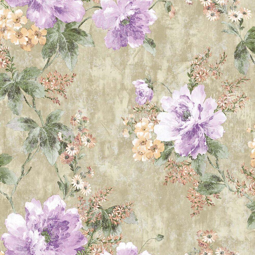 Flower Bunch Pattern Wallpaper Cream Code 4708-2