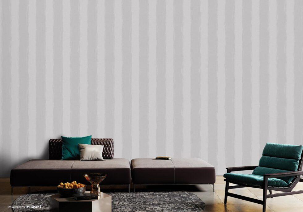 Modern Bold Stripes Wallpaper White Code 4709-1 - Image 2