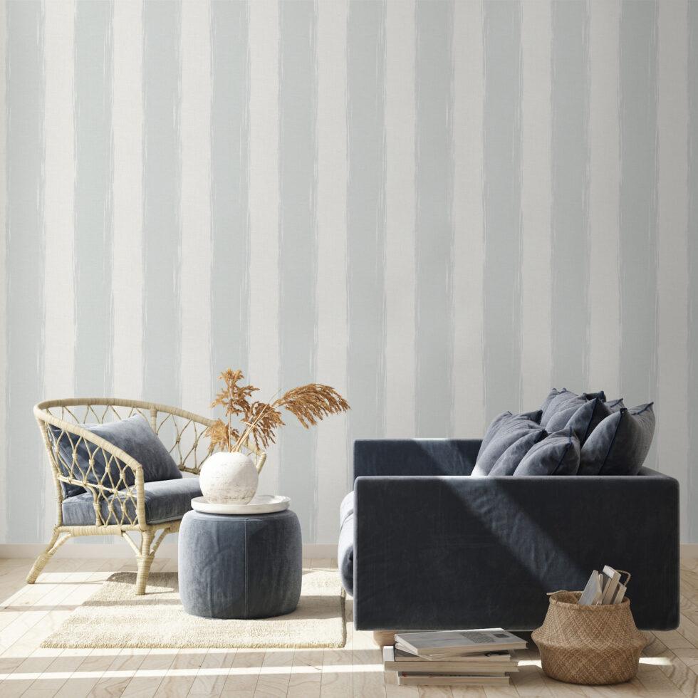 Modern Bold Stripes Wallpaper Cream Code 4709-2 - Image 2