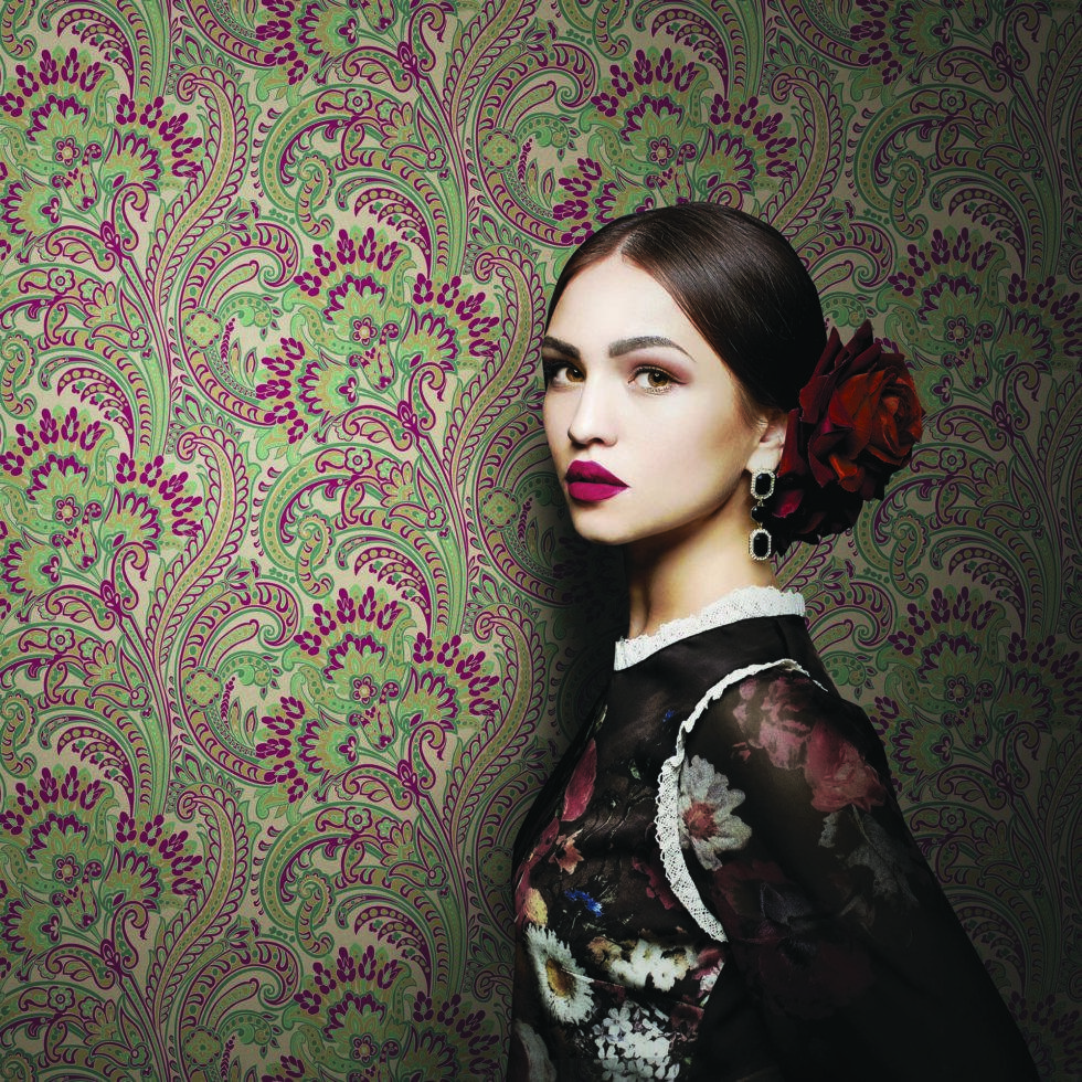 Colorful Classic Paisley Wallpaper Red Code 4711-2 - Image 2