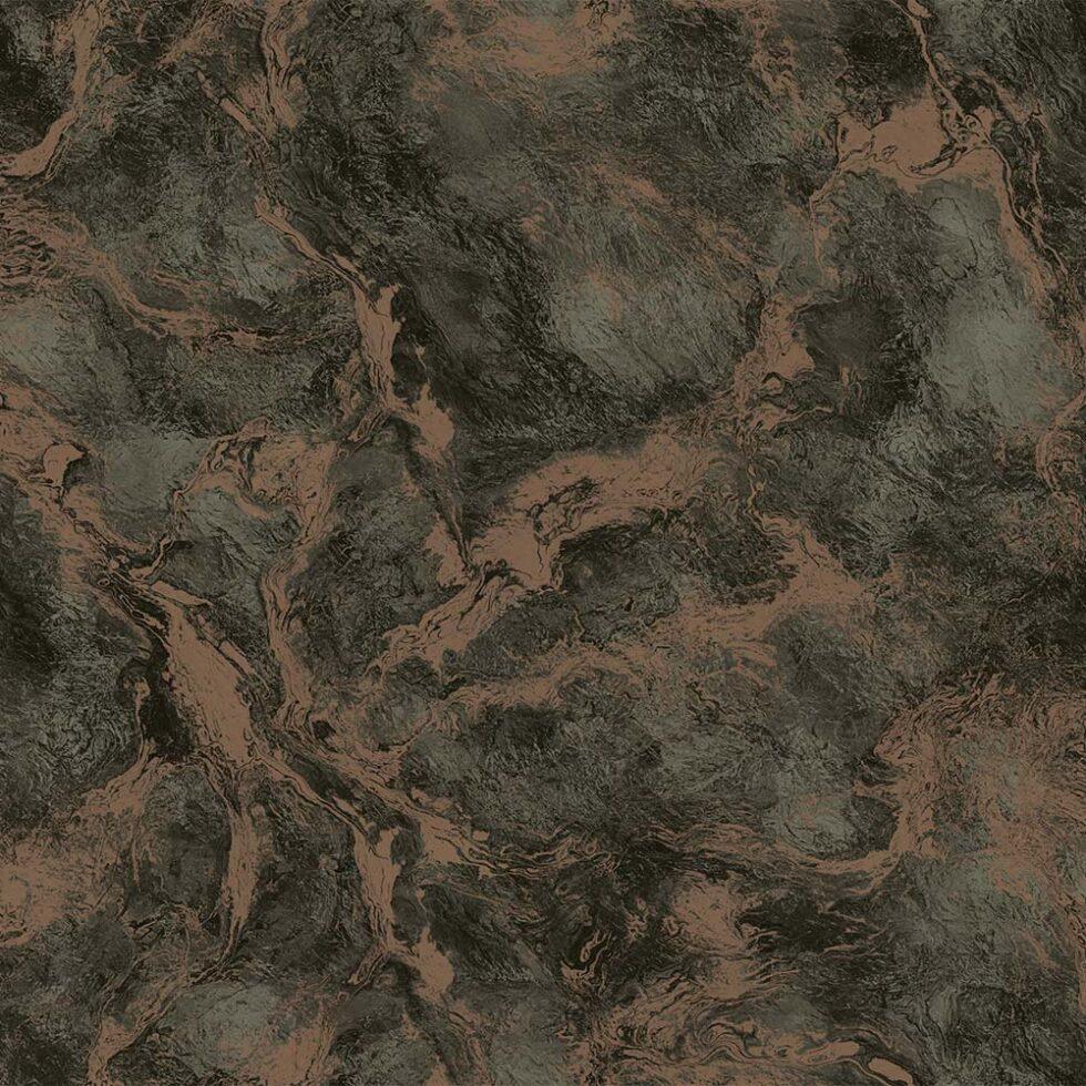 Oxidised Metallised Marble Texture Wallpaper Black Code 4712-7