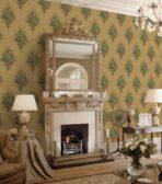 Classic Floral Damask ornament wallpaper Blue Beige Code 5802-3 - Image 3