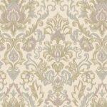 Bold Classical Damask design wallpaper Beige Purple Code 5804-3