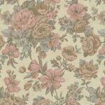 Blooming Roses floral pattern wallpaper Beige Light Pink Code 5806-2