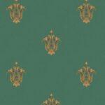 Classic delicate ornament wallpaper Original Green Code 5807-5
