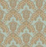 Rich Classical Damask design wallpaper Blue Beige Code 5809-3