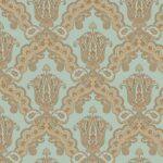 Rich Classical Damask design wallpaper Blue Beige Code 5809-3