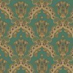 Rich Classical Damask design wallpaper Dark Green Code 5809-5