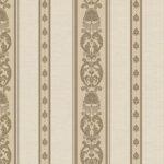 Classic striped ornament wallpaper Brown Beige Code 6803-3