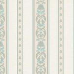 Classic striped ornament wallpaper Beige Blue Code 6803-4