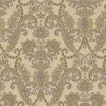 Damask ornament wallpaper beige Brown Code 6804-3