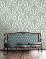 Damask ornament wallpaper Black White Code 6804-5 - Image 3