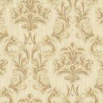 Damask rich ornament wallpaper Gold Cream Code 6808-2