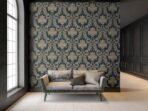 Damask rich ornament wallpaper Faded Beige Code 6808-6 - Image 3