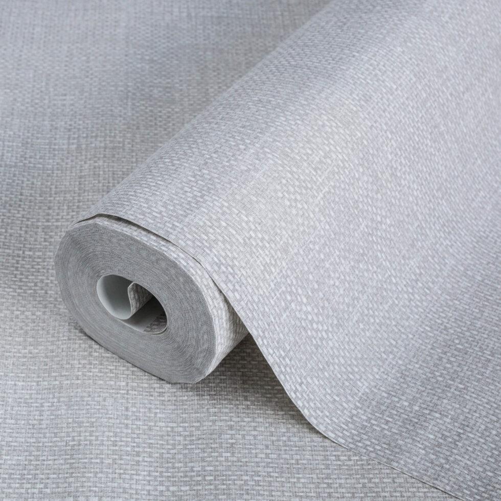 Rough linen cloth texture wallpaper White Code 7801-1