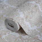 Rich baroque damask pattern wallpaper Beige Code 7807-1