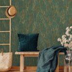 Abstract oxidized texture pattern wallpaper Green Code 7809-4 - Image 2
