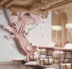 Beauty Center MURAL WALLPAPER, Available in Various Paper Texture, Code B105. 105 CM WIDE ROLL PANELS. - Image 2